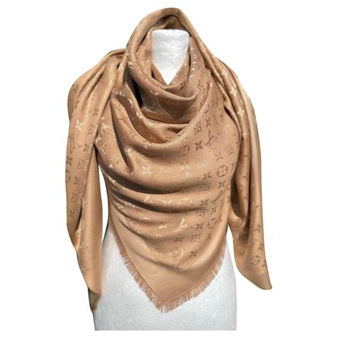 louis vuitton monogram shawl dune|louis vuitton monogram silk scarf.